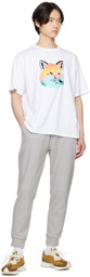 Maison Kitsuné White Vibrant Fox Head T-Shirt