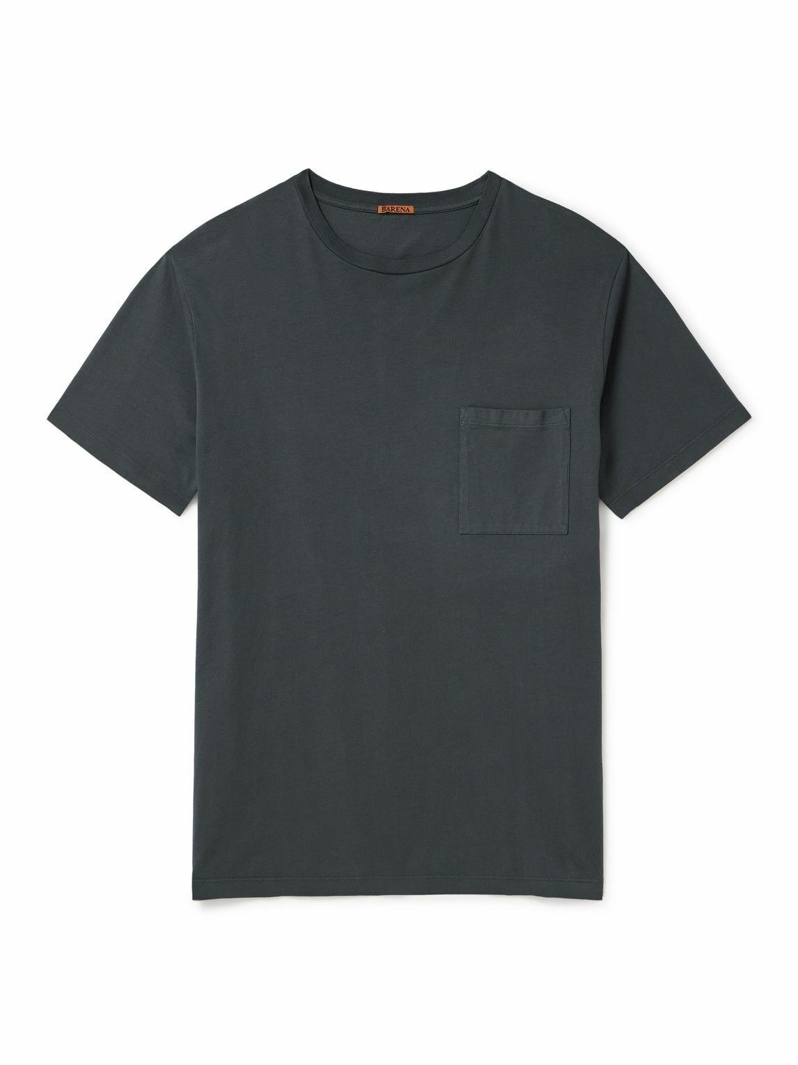 Photo: Barena - Giro Cotton-Jersey T-Shirt - Gray