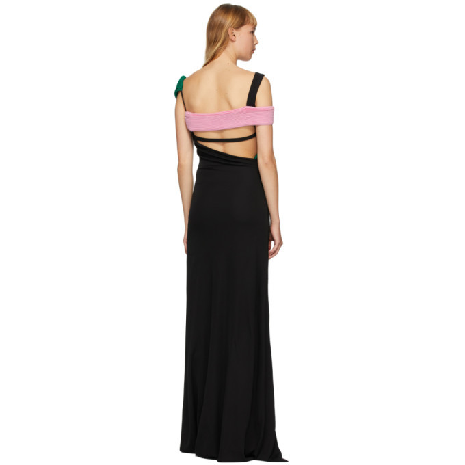 Haider Ackermann Black Cut-Out Top Dress