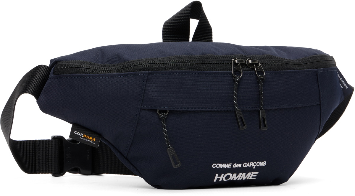 Comme des Garçons Homme Navy CORDURA Messenger Bag