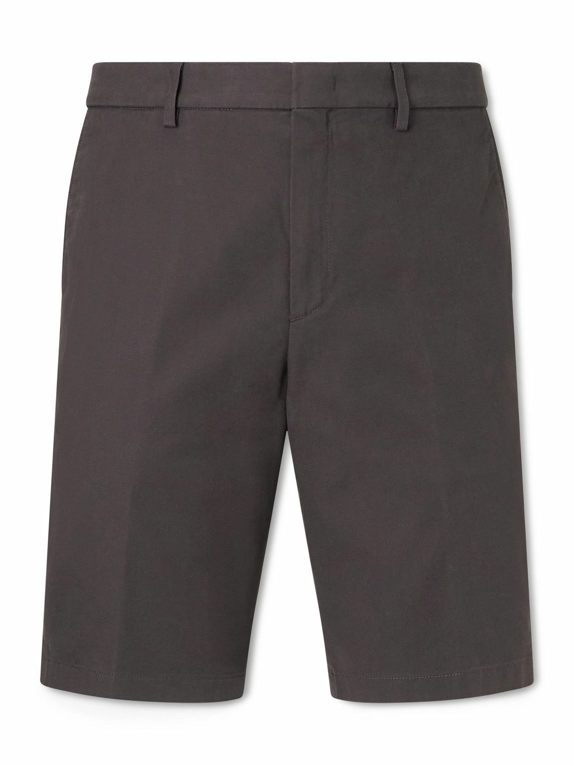Loro Piana - Jarno Straight-Leg Stretch-Cotton Bermuda Shorts - Brown