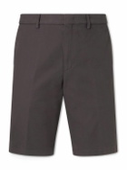 Loro Piana - Jarno Straight-Leg Stretch-Cotton Bermuda Shorts - Brown