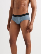 TOM FORD - Stretch-Cotton Briefs - Blue