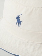 Polo Ralph Lauren - Loft Logo-Embroidered Cotton-Twill Bucket Hat - White