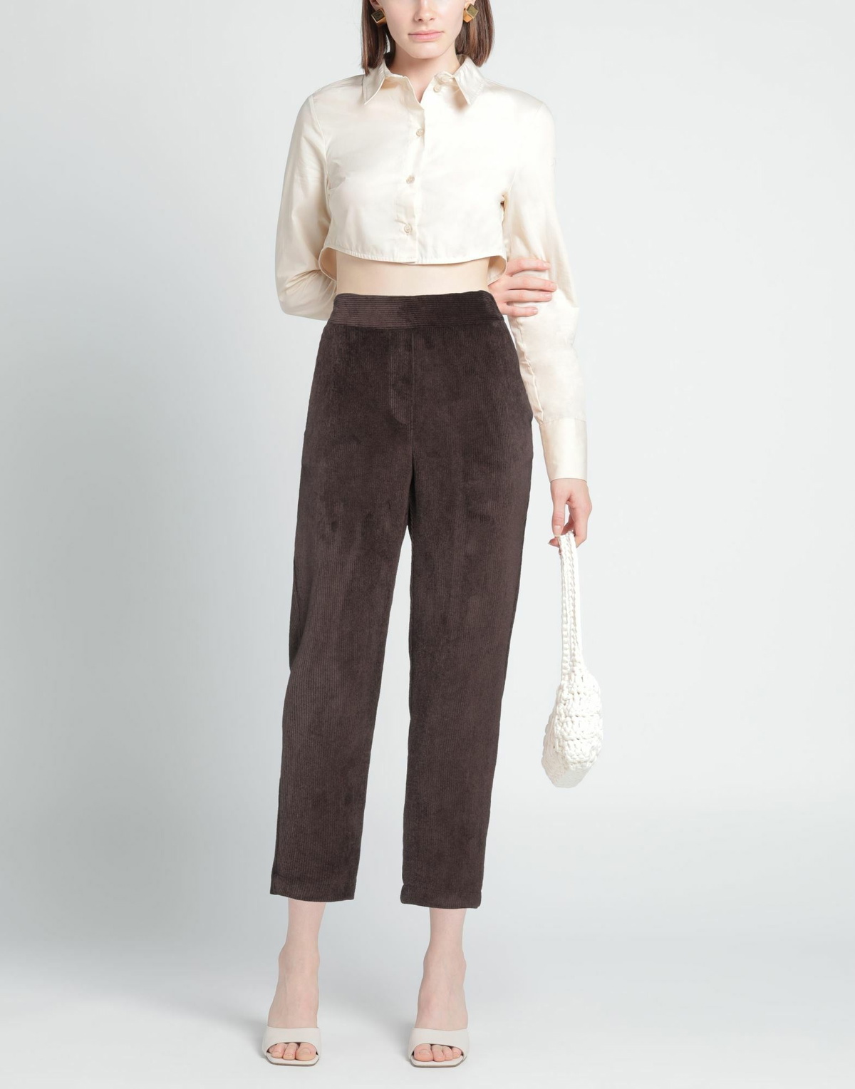 Alessia Santi Womens Pants Dark in Brown