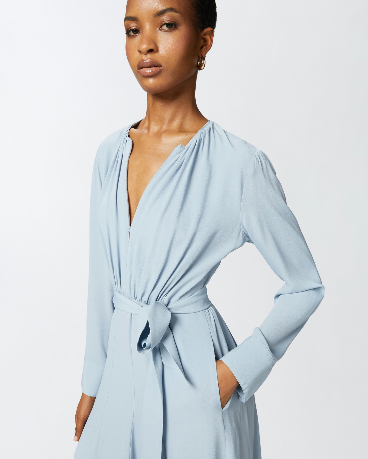 strapless open back dress Pinko Silk Dress – CLAUDETTE