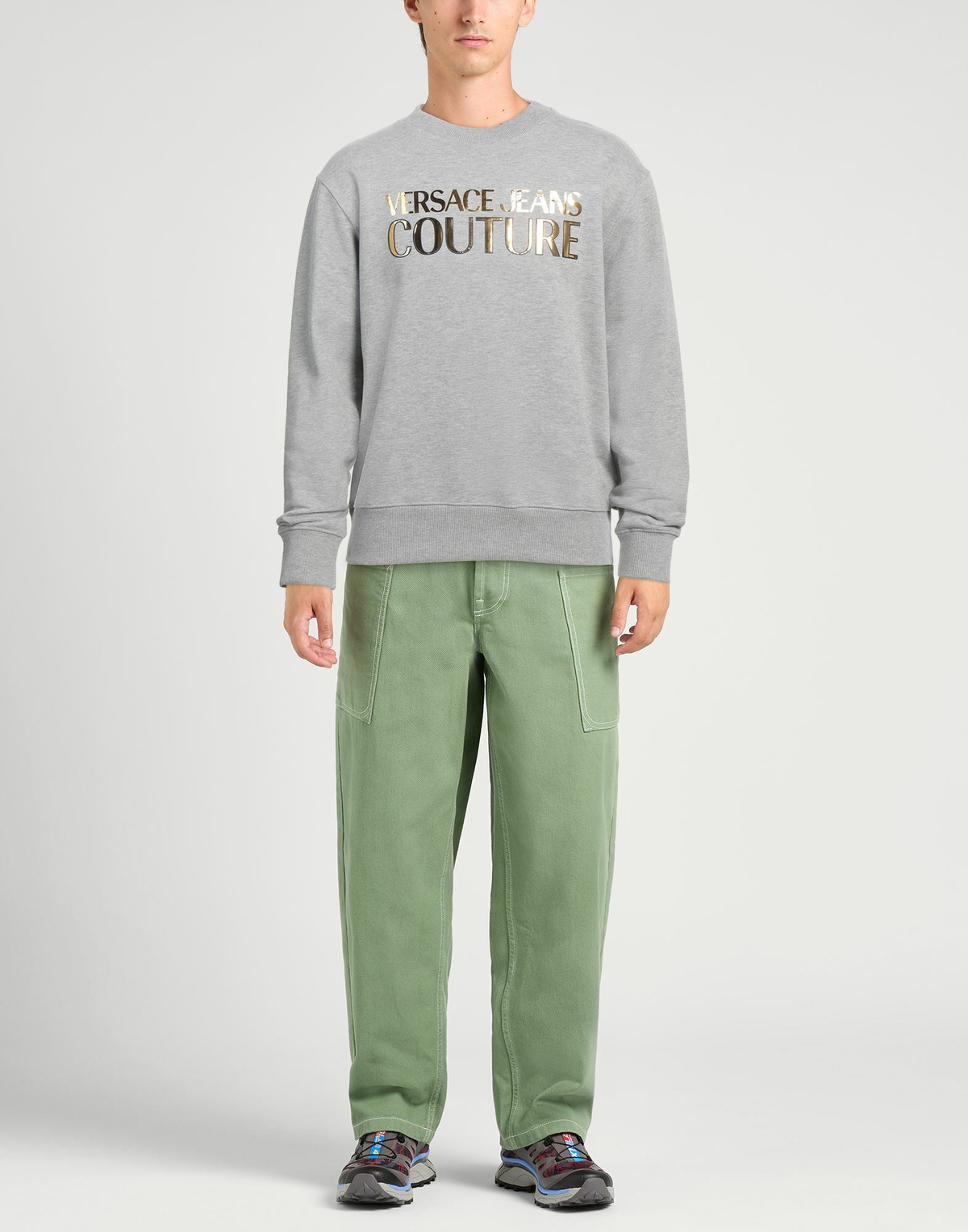 Versace Jeans Couture Mens Sweatshirt in Grey