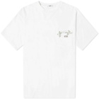 Bode Men's Beaded Vine Pocket T-Shirt in White