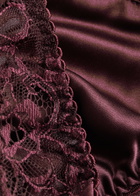 Fleur OF England Eliza Ouvert Lace Briefs Dark Purple