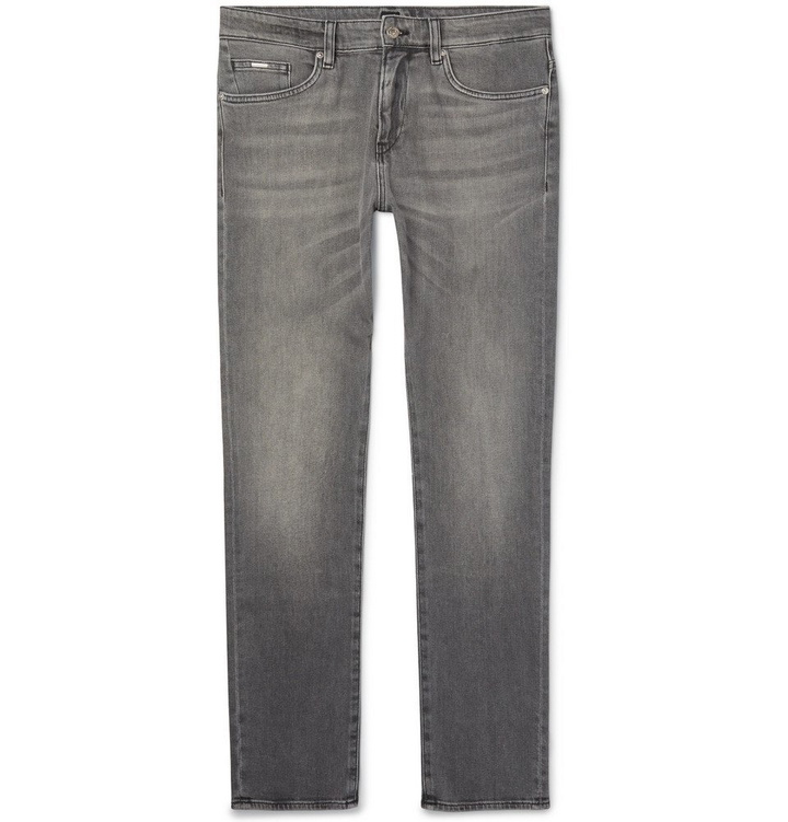 Photo: Hugo Boss - Delaware Slim-Fit Stretch-Denim Jeans - Men - Gray