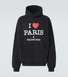 Balenciaga I Love Paris faded cotton hoodie