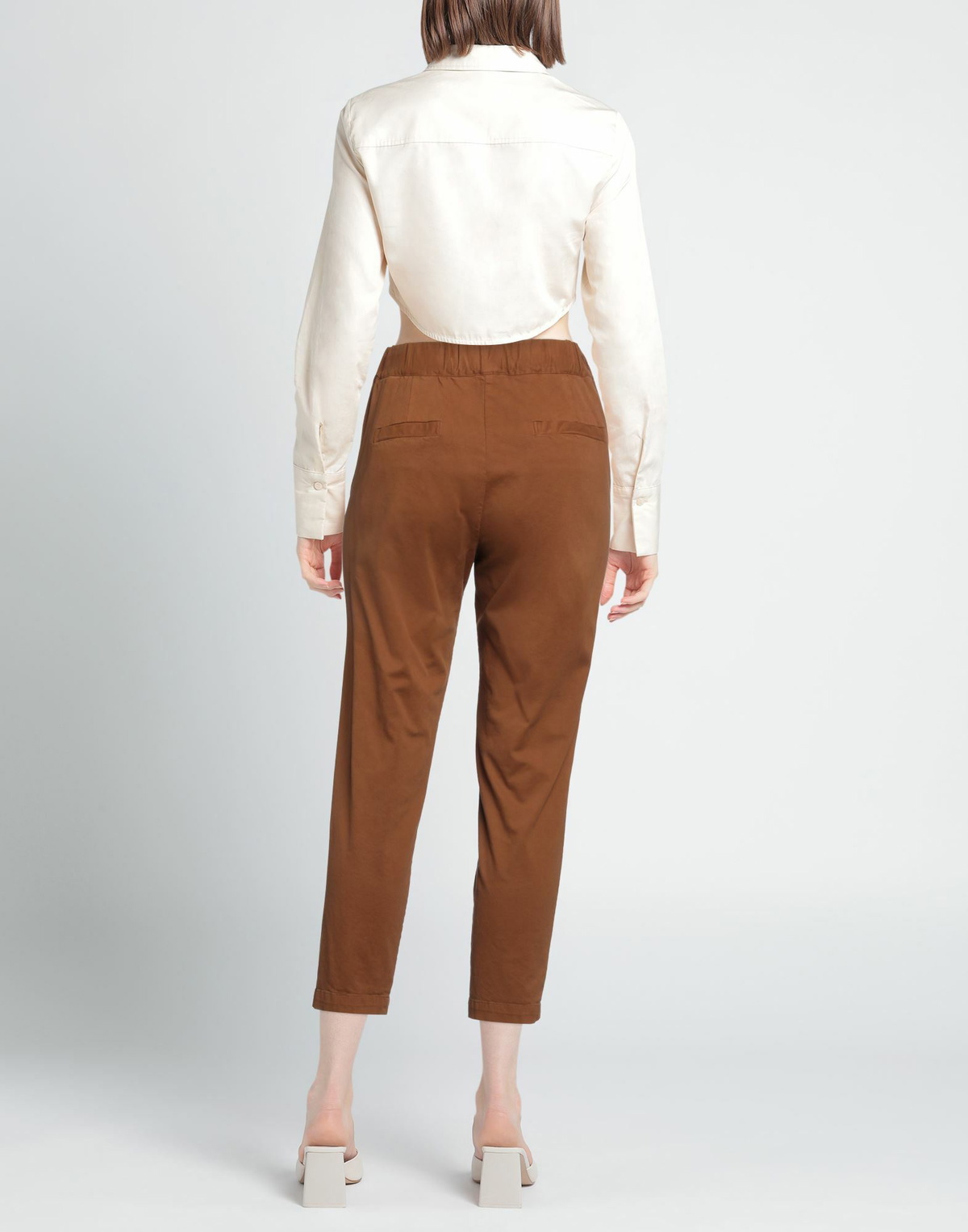 Alessia Santi Womens Pants Camel