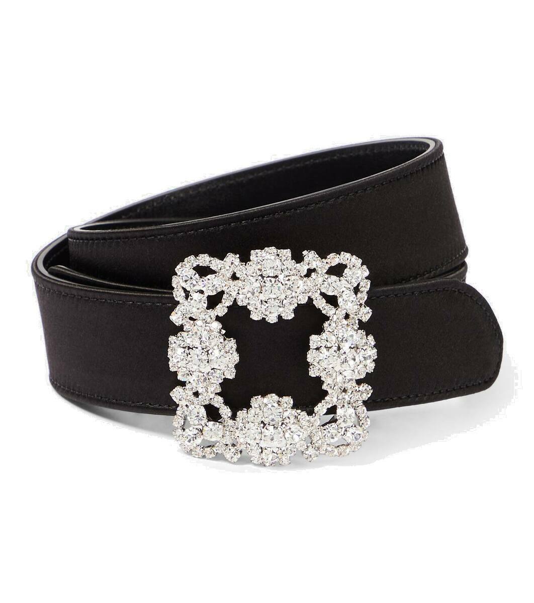 Manolo Blahnik Hangisi satin belt Manolo Blahnik