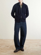 PIACENZA 1733 - Knitted Silk and Linen-Blend Zip-Up Cardigan - Blue