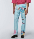 Due Diligence Printed relaxed-fit pants