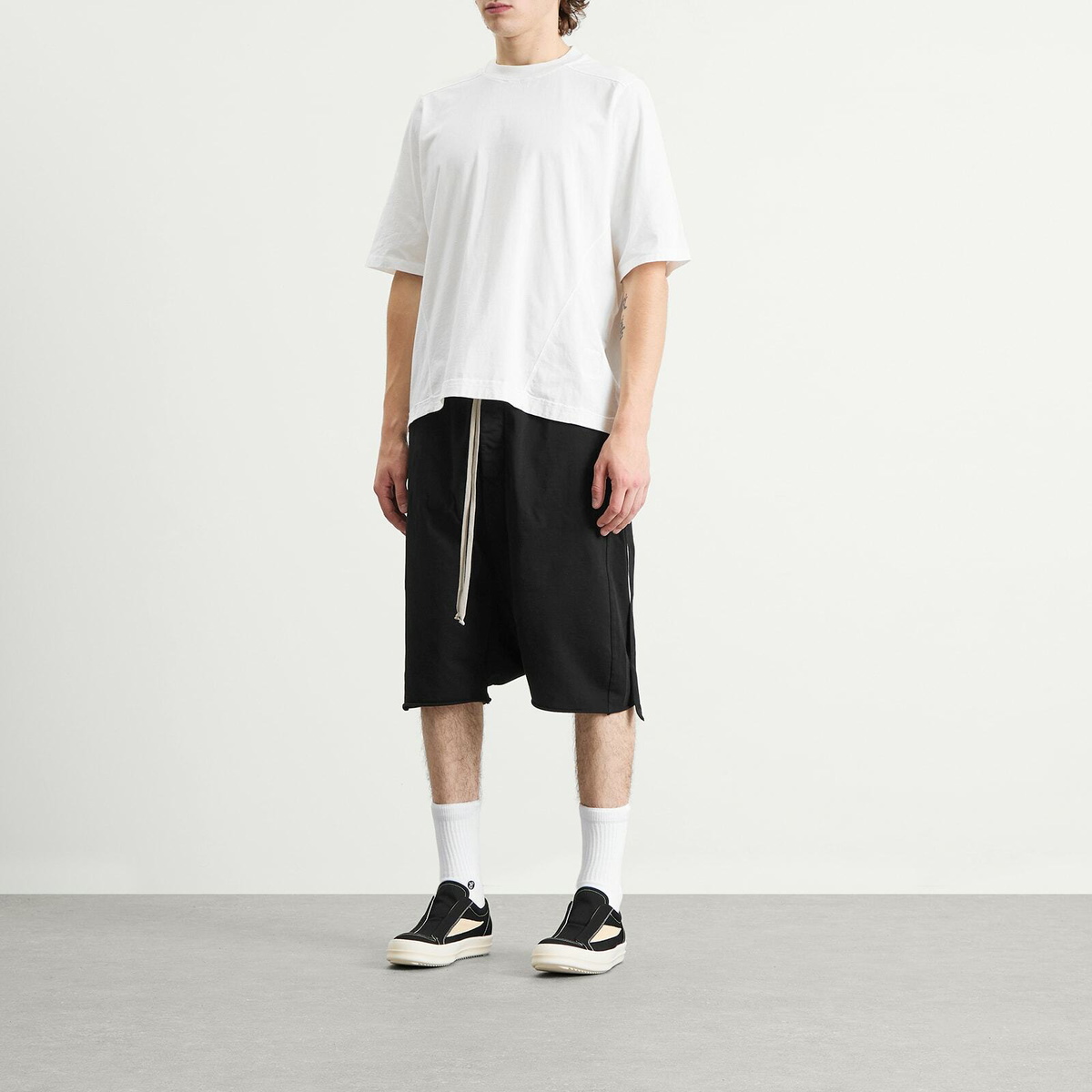Rick Owens DRKSHDW Men's Drawstring Pods in Black Rick Owens Drkshdw