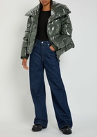 Rains Alta Vision Quilted Jacket Dark Green