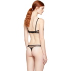 Fleur du Mal Black Dot Lace Balconette Bra