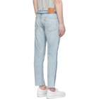 Levis Blue 512 Slim Wrong Side Out Jeans