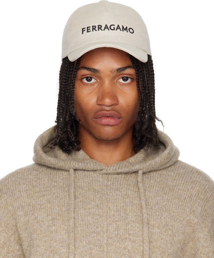 Photo: Ferragamo Beige Core Signature Cap