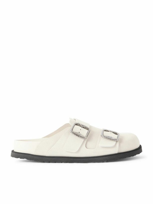 Photo: BIRKENSTOCK 1774 - 222 West Suede Clogs - Neutrals