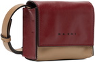 Marni Red & Beige Mini Crossbody Bag