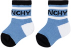 Givenchy Two-Pack Baby Multicolor Logo Socks