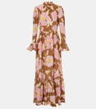 La DoubleJ Visconti silk crêpe de chine maxi dress