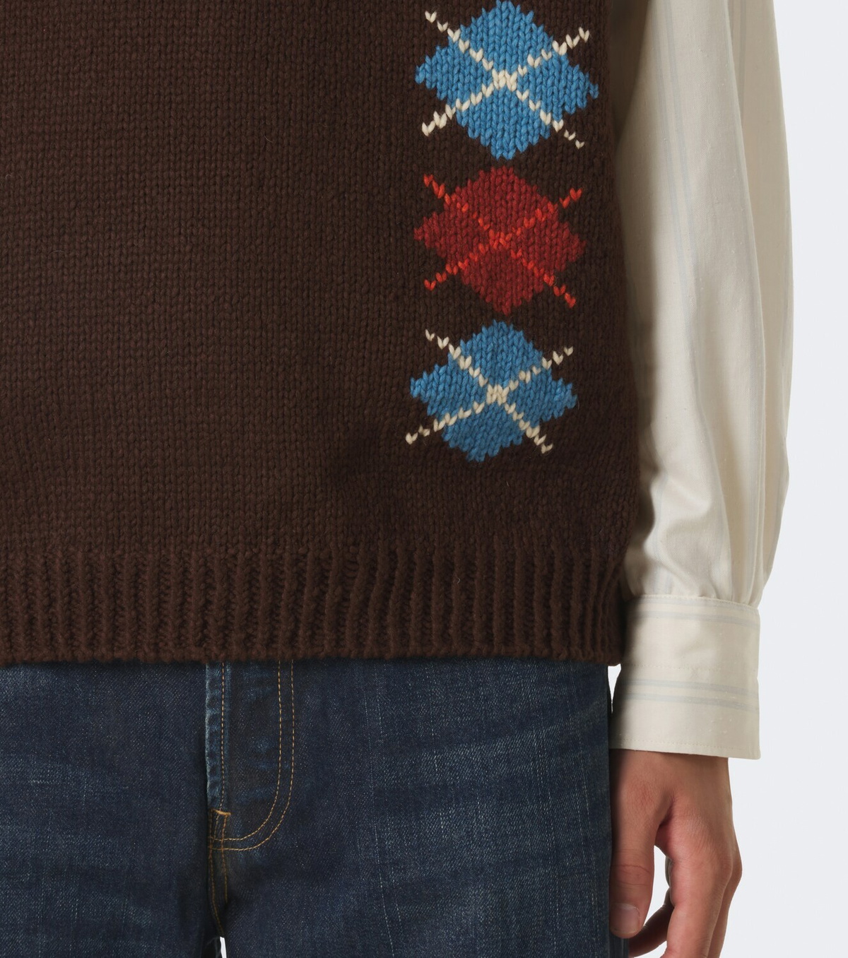 Visvim Diamante wool and cashmere sweater vest
