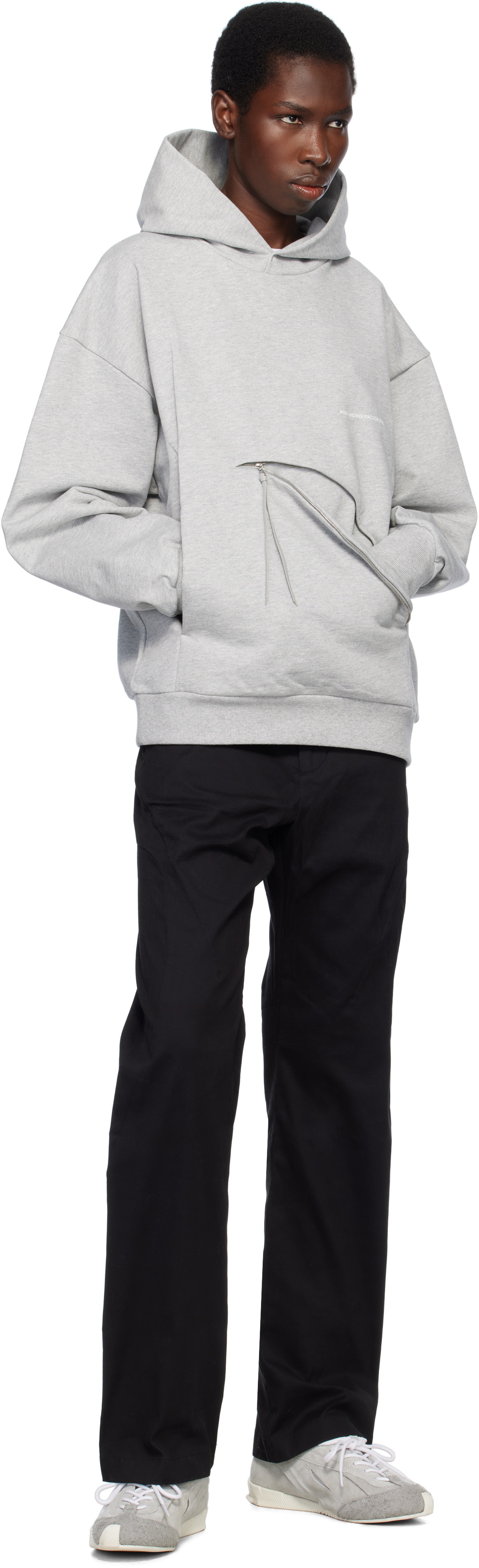 POST ARCHIVE FACTION (PAF) Gray 8.0 Center Hoodie