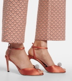 Jimmy Choo Sacora embellished satin sandals