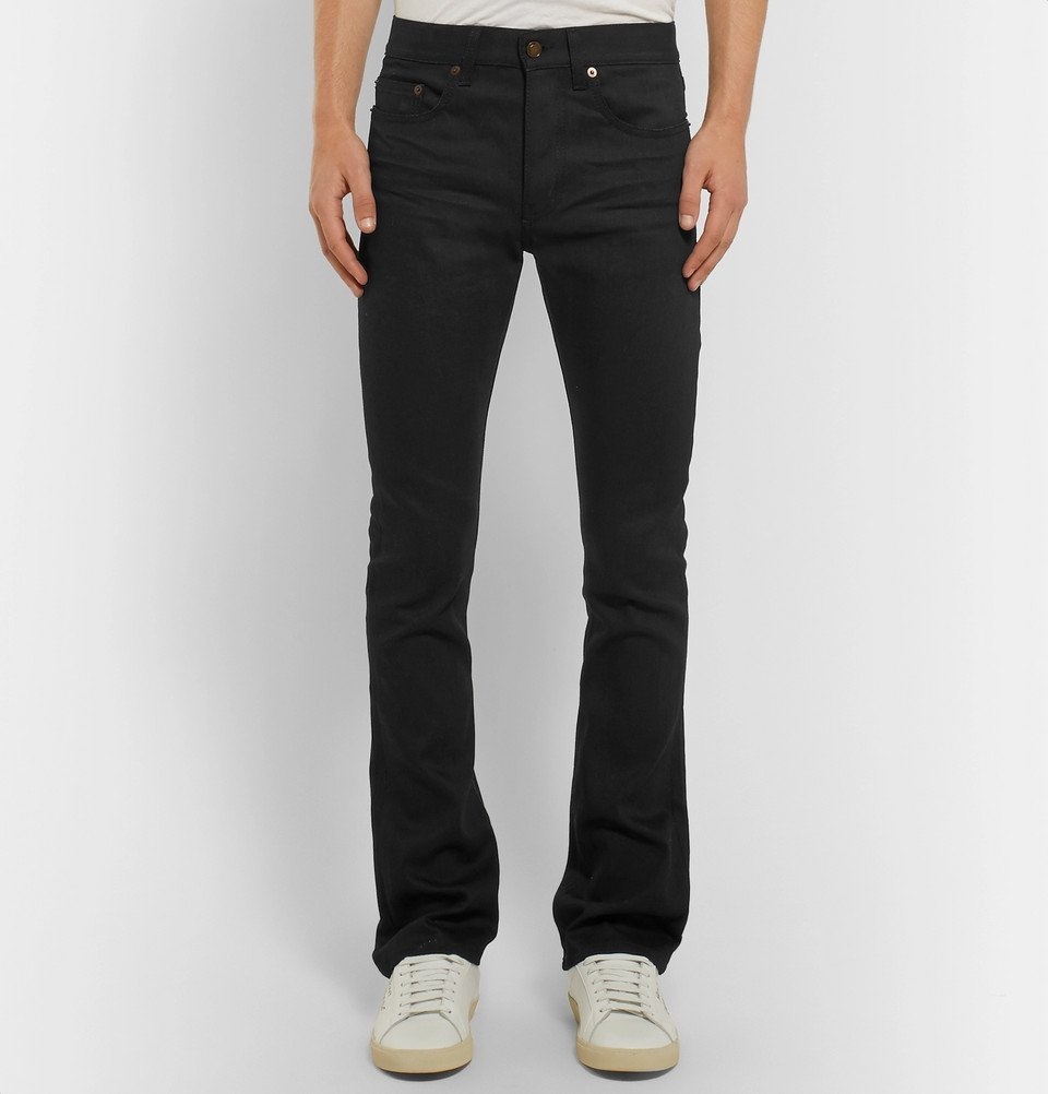 Saint Laurent - Slim-Fit Flared Stretch-Denim Jeans - Men