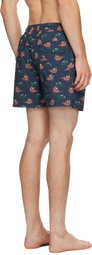 Drake's Navy Bathers Swim Shorts