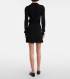 Alessandra Rich Cotton and cashmere miniskirt