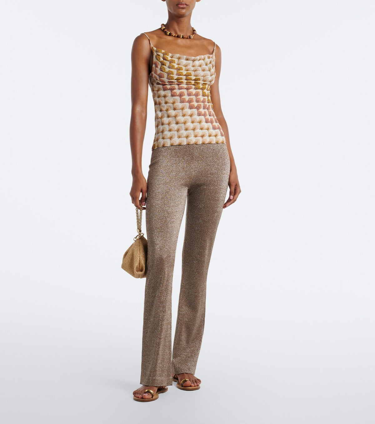 Missoni Lamé flared pants