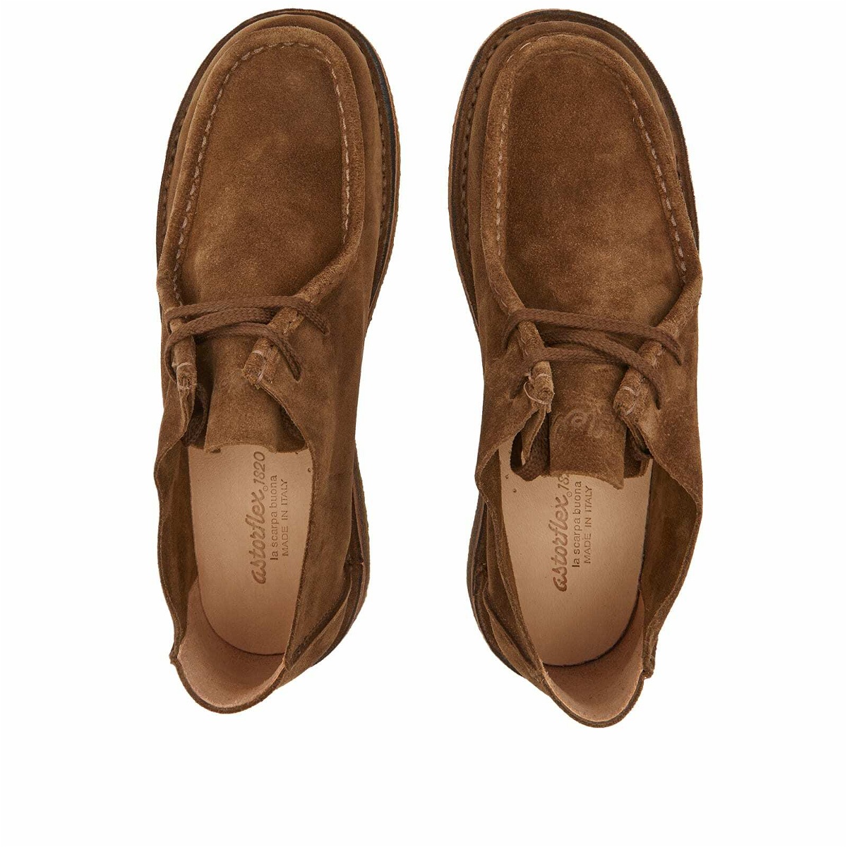 Brown Derby shoe in suede - Astorflex