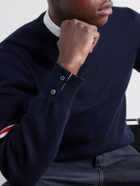 Thom Browne - Striped Cotton Sweater - Blue