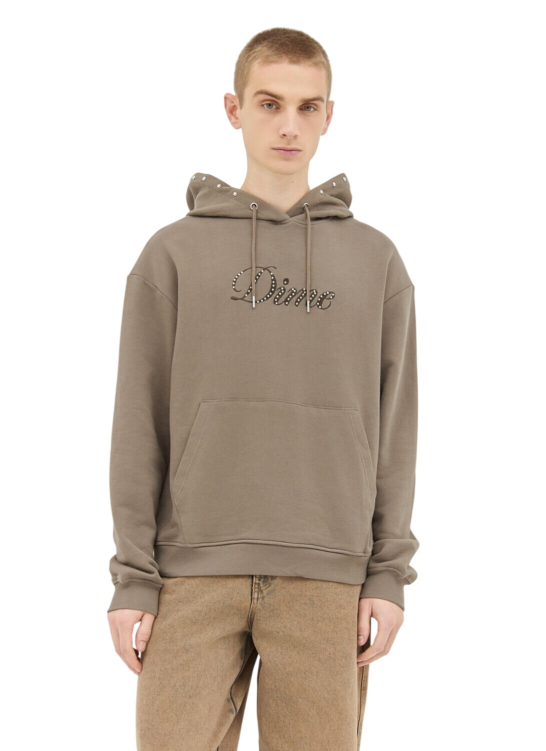 Dime Men's Cursive Snake Crew Sweatshirt in Ash Dime