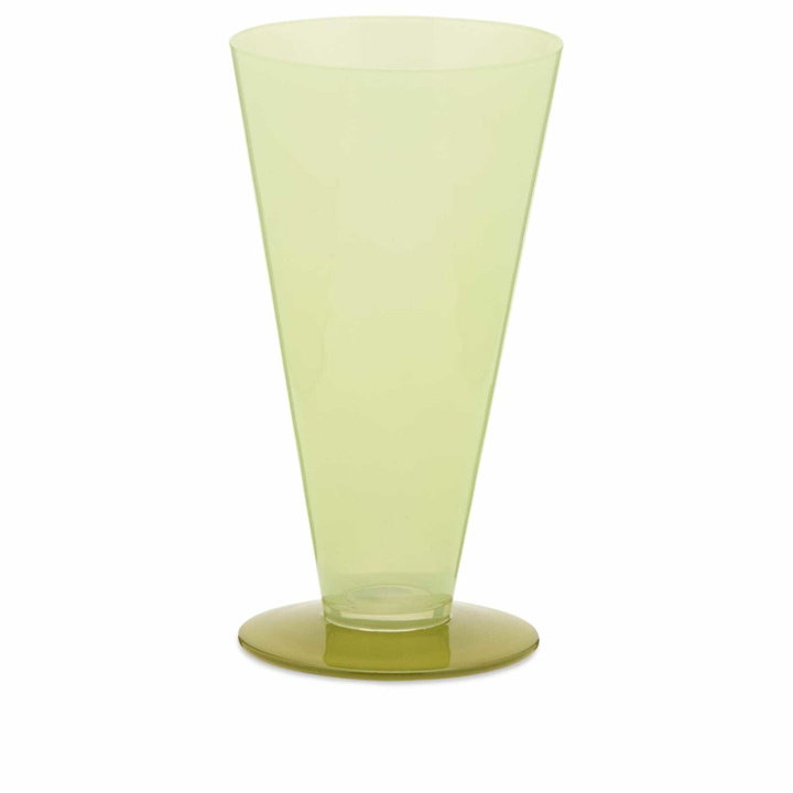 Photo: HAY Conical Vase - Small in Light Green/Dark Lime 