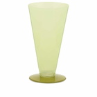 HAY Conical Vase - Small in Light Green/Dark Lime 