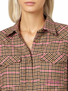 MC2 Saint Barth Woman Overshirt With Pied De Poule Print