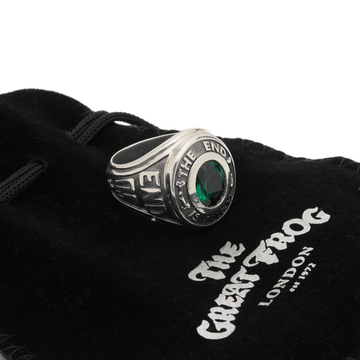 END. x The Great Frog Championship Ring in Silver