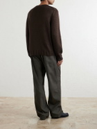 Saman Amel - Gio Slim-Fit Silk Sweater - Brown