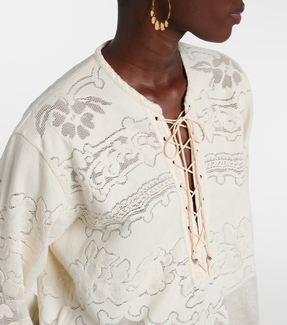 Isabel Marant Solara embroidered cotton-blend minidress