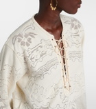 Isabel Marant Solara embroidered cotton-blend minidress