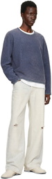 OUR LEGACY Off-White & Blue Third Cut Jeans