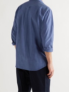 Turnbull & Asser - Cutaway-Collar Striped Cotton Shirt - Blue