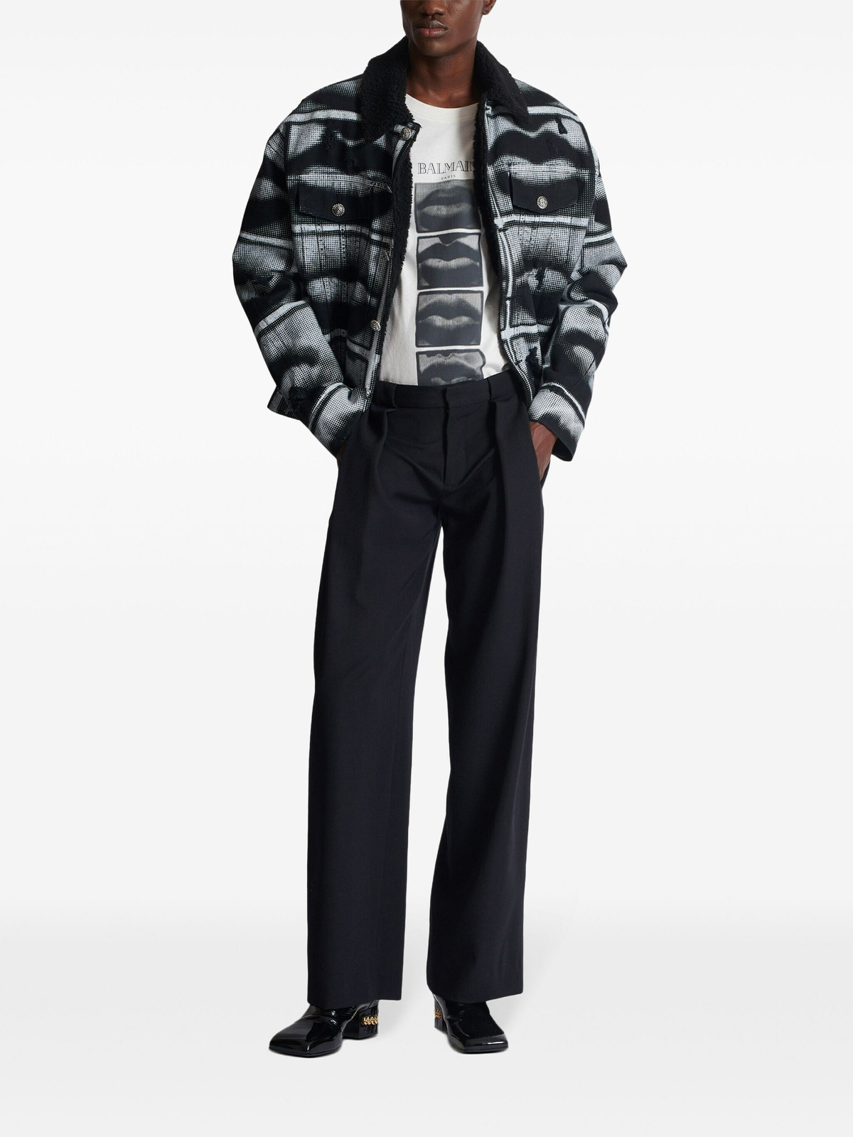 Balmain Gdp Pleated Pants in Black