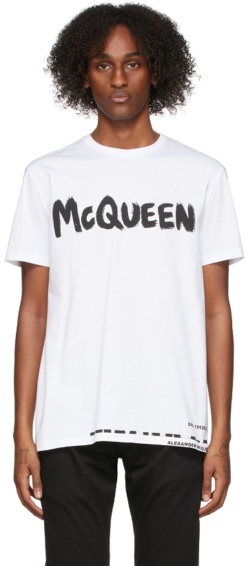 Photo: Alexander McQueen White Logo T-Shirt
