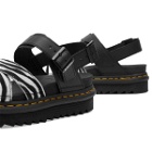 Dr. Martens Women's Voss II Zebra Sandals in Black